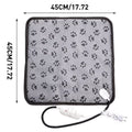 3-Speed Adjustable Heating Pad for Dog Cat Power-Off Protection Pet Electric Heated Warm Mat Bed Waterproof Bite-Resistant Wire